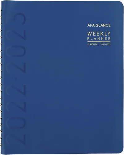 Vista 12 de Agenda académica semanal y mensual 2021-2022, AT-A-GLANCE, 8-1/4 x 11 pulgadas, grande, para profesor, estudiante, contemporánea, grafito (70957X45)