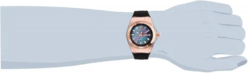 Vista 3 de TechnoMarine Reloj Cruise de cuarzo de acero inoxidable con correa de silicona negro 28 modelo TM-115376 Reloj de cuarzo