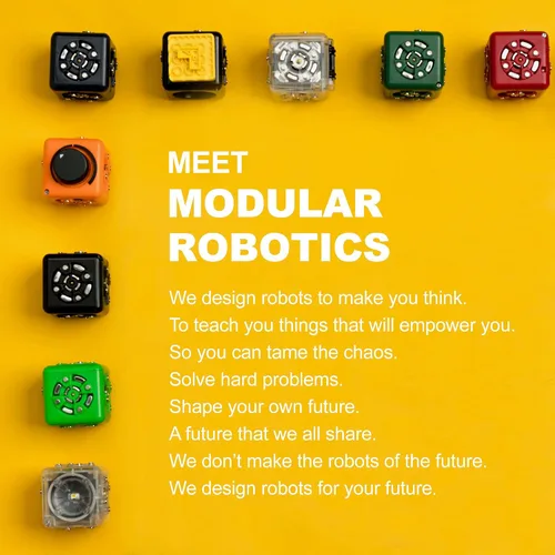 Vista 6 de CUBELETS Bloques de robot modulares de robótica con 11 cubos de robot, juego de curiosidad para kit de robótica en el hogar, kits STEM para niños