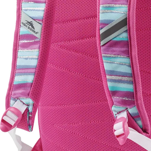Vista 7 de High Sierra Outburst 2.0 - Bolsa de mano para libros con funda acolchada para tablet portátil, Rayas de acuarela, Tradicional