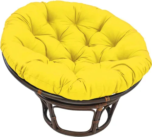 Vista 9 de Cojín colgante para silla de hamaca, cojín de tumbona para interiores y exteriores, cojín redondo grueso para silla de huevo, cojín de asiento