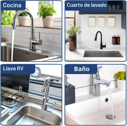 Vista 6 de Alfombrilla de Silicona para Grifo de Fregadero de Cocina – Gen 3 Protector contra Salpicaduras con Pendiente de 10° con Orificio Recortable