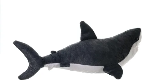 Vista 7 de Wild Republic Gran tiburón blanco de peluche de peluche, regalos para niños, Cuddlekins de 20 pulgadas