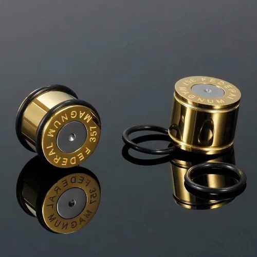 Vista 4 de COOEAR - Dilatadores de acero quirúrgico con dos anillos tóricos aretes de estilo piercing, expansor de 0.07 oz (1564) a 58