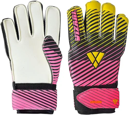 Vista 4 de Vizari Saturn Soccer Goalie Goalkeeper Gloves for Kids Youth & Adults, Football Gloves with Grip Boost Padded Palm and fingersave Flat Cut