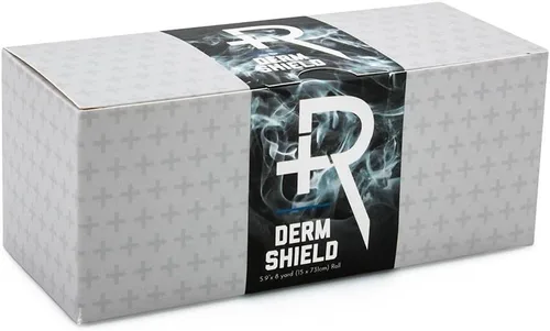 Vista 9 de Recovery Derm Shield - Rollo de vendas para el cuidado posterior de tatuajes, adhesivas, transparentes e impermeables