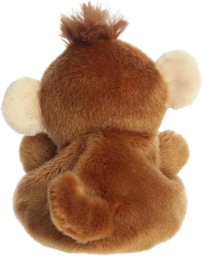 Vista 4 de Aurora® Adorable animal de peluche Palm Pals™ Boomer Monkey™ - Juego de bolsillo - Diversión coleccionable - Marrón 5 pulgadas