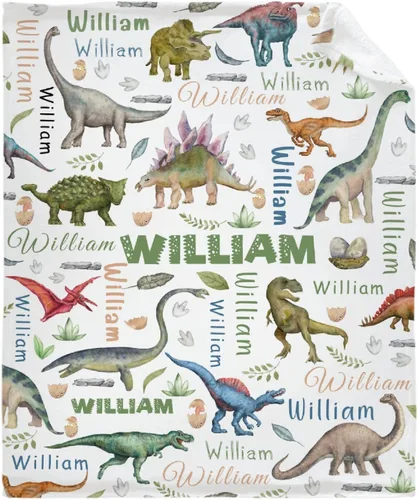 Vista 17 de Regalos de Mantas de Dinosaurio de Navidad Súper Suaves y Ligeras de Franela para Niños, Adultos, Adecuadas para Sofá, Cama, Campamento, Viajes