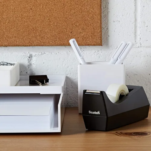 Vista 2 de Scotch, dispensador de cinta de escritorio, carrete de 1 pulgada Color negro., Negro