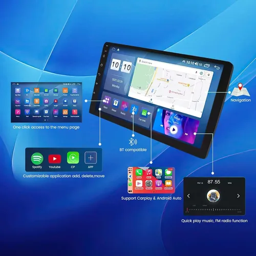 Vista 6 de 1280x720 9 "IPS pantalla táctil Android estéreo del coche para Suzuki Swift 2011 2012 2013 2014 2015 coche incorporado Car-Play Android Auto