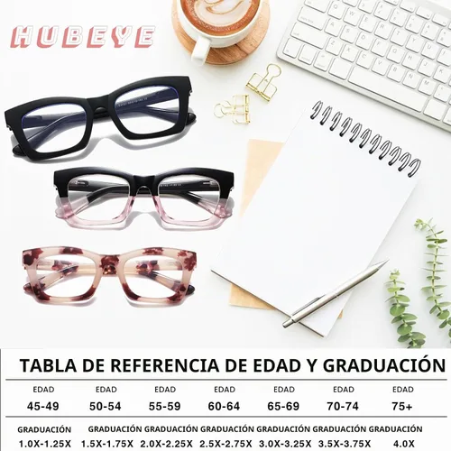 Vista 6 de Paquete de 3 anteojos de lectura con bloqueo de luz azul, marco grueso para Negro+negro rosa+rosa leopardo
