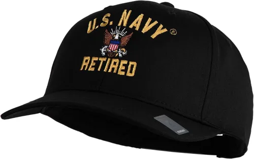 Vista 2 de e4Hats.com Gorra bordada militar retirada de la Marina de los EE