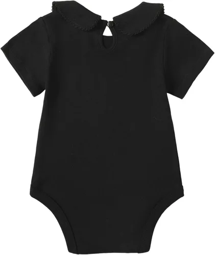 Vista 2 de ROMPERINBOX Mameluco básico de manga corta con cuello de Peter Pan para bebé niña de 0 a 24 meses