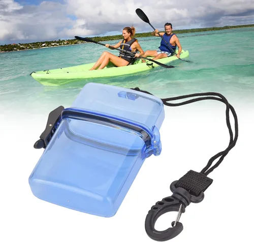 Vista 4 de Tbest Bolsas secas para barcos,Bolsa impermeable para teléfono,Caja de sellado de kayak subacuático transparente de plástico con gancho de cuerda