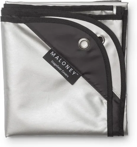 Vista 3 de Maloney StageGear - Juego de tambores con esquinas pesadas, nailon negro resistente al agua, lo mantiene libre de polvo, suciedad y humedad