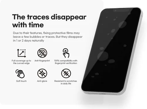 Vista 6 de Protector de pantalla mate antirreflejos para Galaxy Z Flip 4, juego de 3 películas (interior, exterior, bisagra) para un tacto perfecto, sin
