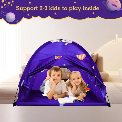 Vista 5 de Tienda de campaña para niños al aire libre, casa de juegos de interior para niños, tiendas de campaña para niños pequeños, juego de regalo