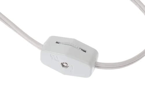 Vista 4 de Creative Hobbies® luz individual de repuesto con cable para casa de pueblo navideño, incluye foco de luz transparente