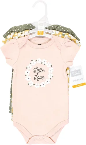 Vista 12 de Hudson Baby baby-girls Cotton Bodysuits 3-pack