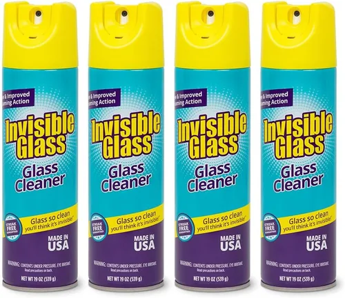 Vista 8 de Limpiador premium de vidrio Invisible Glass 91160, 19 onzas líquidas. 1 Paquete (con lata fácil de agarrar)