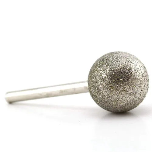 Vista 12 de ILOVETOOL Broca de molienda esférica de 0.394 in vástago redondo de diamante de 0.236 in para herramienta Dremel