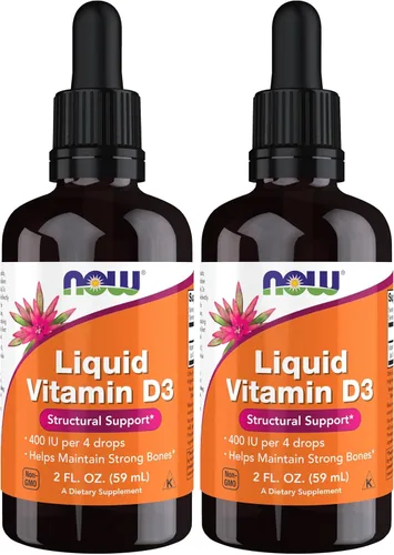 Vista 10 de NOW Foods Suplementos, vitamina D-3 líquida, huesos fuertes*, soporte estructural*, 2 onzas