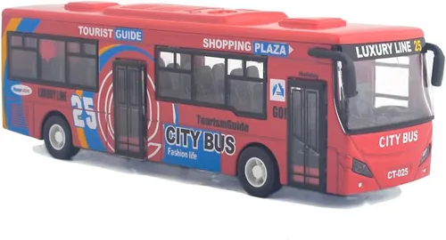 Vista 8 de Ailejia City Bus Toy Die Cast Pull Back Buses Vehículos Mini Coche Diecast Modelo Auto Juguetes Luces y Música (Verde)