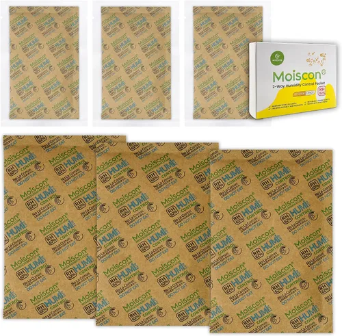 Vista 17 de Wisesorb Paquetes de control de humedad bidireccionales 49% para guitarras e instrumentos de madera - Absorbentes de humedad de 70g