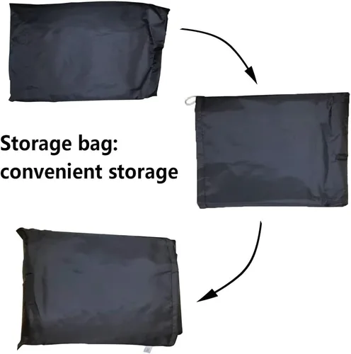 Vista 7 de Funda para motocicleta impermeable, a prueba de viento, al aire libre, a prueba de polvo, protección para todo tipo de clima, agujeros de bloqueo