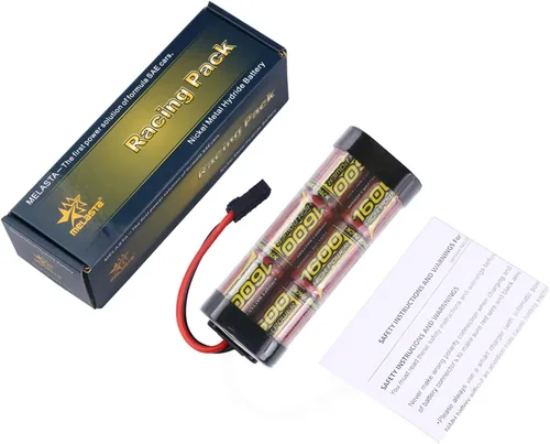 Vista 5 de melasta 7.2V 1600mAh NiMH batería plana de 6 celdas para Traxxas 1/16 RC Cars