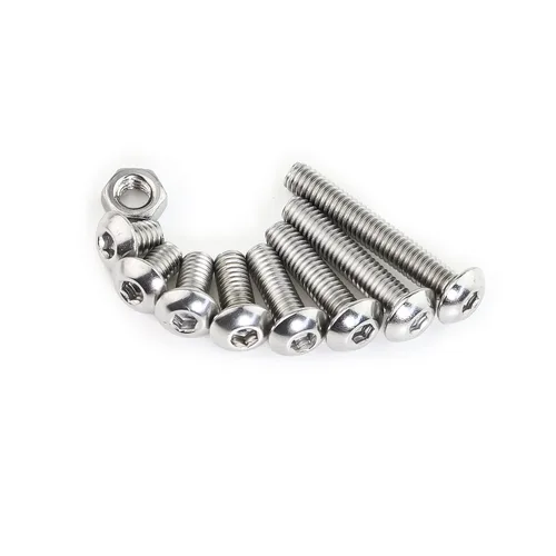 Vista 3 de Kit surtido de tornillos y tuercas de cabeza hexagonal de 240 piezas de acero inoxidable M4 + llave inglesa