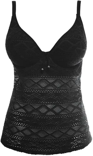Vista 4 de Freya Sundance - Tankini acolchado estándar con aros para mujer, Negro