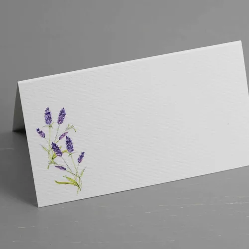 Vista 4 de HERB - Tarjetas de lugar (4 hierbas) para cenas y eventos. Estilo de tienda de campaña de mesa, puntuadas para plegarse fácilmente. Disponible