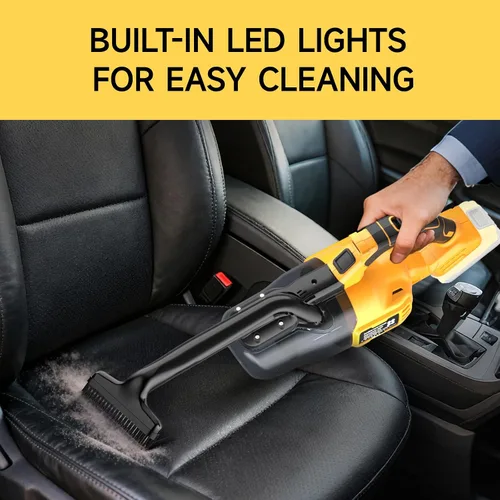 Vista 4 de Aspiradora inalámbrica para batería Dewalt de 20 V, aspiradora de mano de 500 W con filtro lavable, aspiradora de palo portátil para piso, alfombra