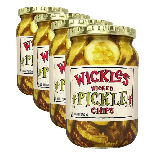 Vista 2 de Wickles Wicked Sandwich Chips, 16 onzas (paquete de 2)