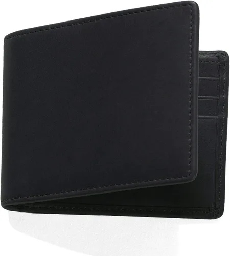 Vista 6 de Leatherology - Billetera plegable delgada para hombre, interferencia de radiofrecuencia disponible, color Black Oil (negro petróleo)