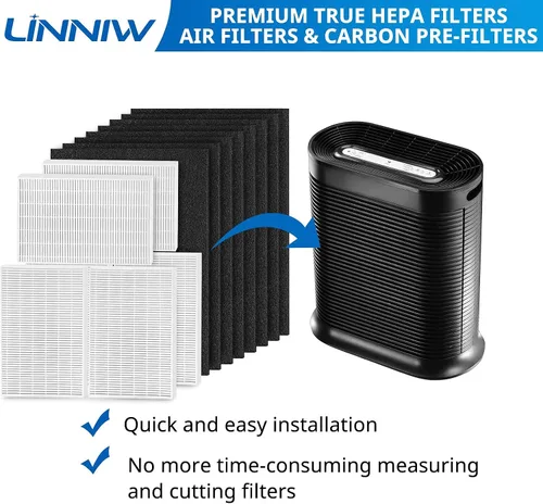 Vista 5 de Filtro R HPA300 de repuesto para purificadores de aire Honeywell serie HPA300, HPA200, HPA100, HPA090, reemplazar #HRF-R3, HRF-R2, HRF-R1