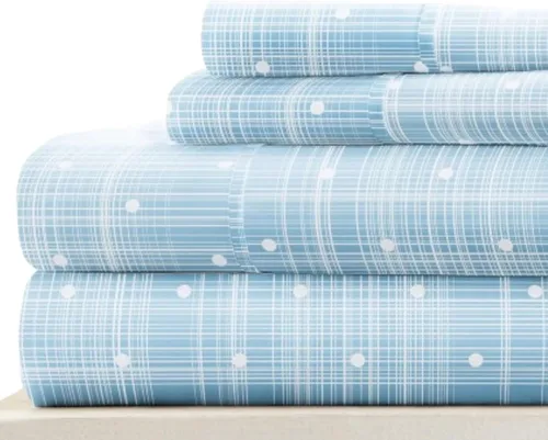 Vista 26 de Linen Market Juego de sábanas de 4 piezas tamaño matrimonial (gris claro cambray) – Duerme mejor que nunca con estas sábanas ultrasuaves y Cambray