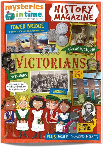 Vista 3 de Misterios en el tiempo Paquete de actividades de historia de la era victoriana Libro de historia para niños Revista de historia y actividades