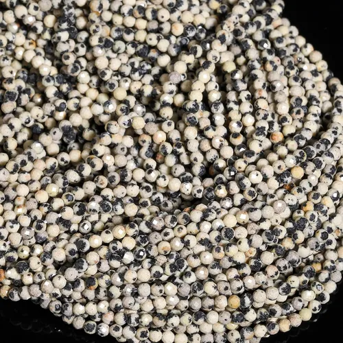 Vista 36 de 180 piezas 2mm Cuentas de piedras preciosas de turquesa africana natural facetada redonda suelta para hacer joyas