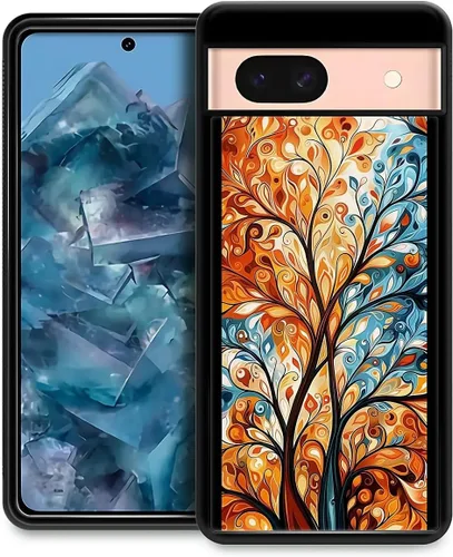 Vista 256 de Compatible con Google Pixel 4A 5G Mobile Case Creative Acrylic Panel trasero Silicona Protección Grip especialmente diseñado para Google Pixel 4A 5G