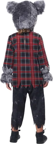 Vista 2 de Disfraz de cachorro de hombre lobo para niño, Multicolor