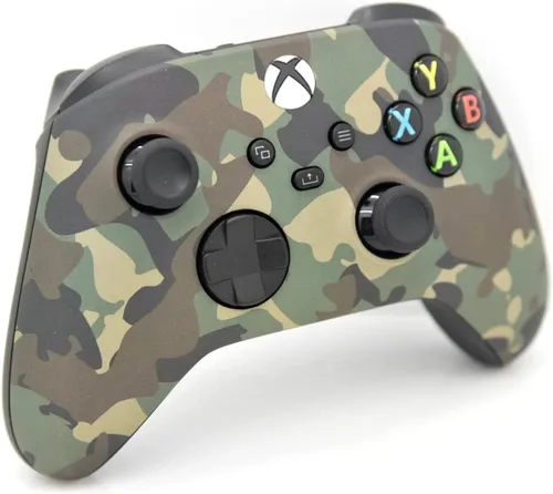 Vista 2 de Controlador inalámbrico personalizado compatible con PC, Windows 10+, Series X/S y One (Series X/S camuflaje verde)