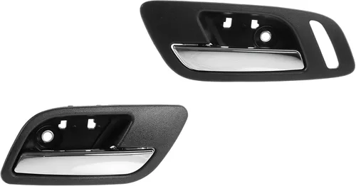 Vista 6 de TRQ Juego de 2 manijas de puerta interior trasera cromada y cachemira para Chevy GMC