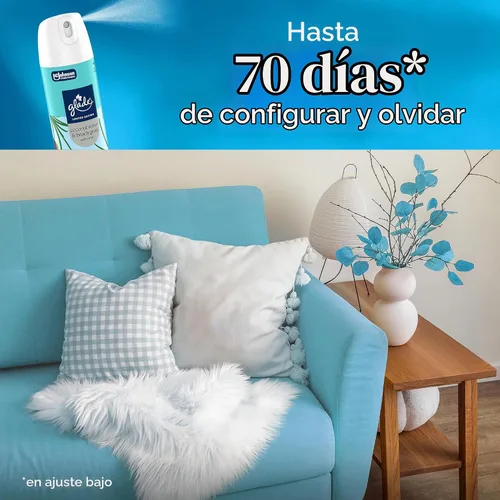 Vista 6 de Glade Odor Fighting Soft Mist Ambientador en aerosol, agua de coco y hierba de playa, 7.3 onzas, 6