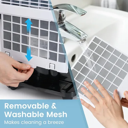 Vista 9 de COSTWAY Deshumidificador de 32 pintas para el hogar, deshumidificador portátil de 2000 pies cuadrados para dormitorio, sótano, baño, temporizador