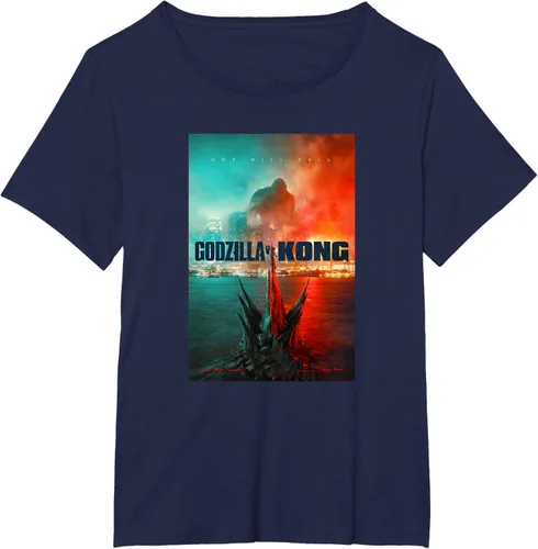 Vista 11 de Godzilla vs Kong - Camiseta oficial con póster, Negro