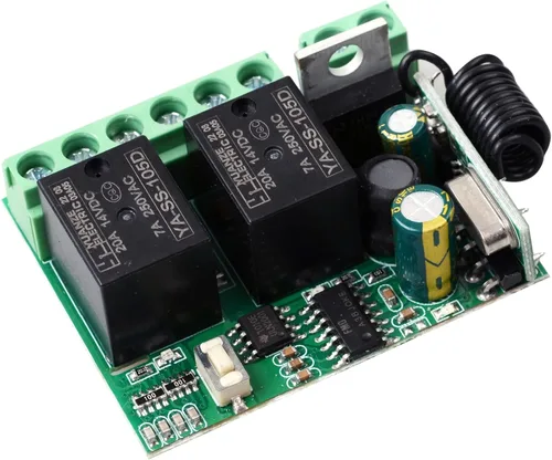 Vista 5 de Interruptor de control remoto de motor de 8V CC 12V 24V 36V para control de actuador lineal, relé de 10A de avance y retroceso de motor de 433MHz
