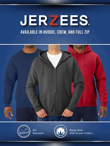 Vista 4 de Jerzees Mens NuBlend Hoodies & Sweatshirts (Retired Colors)