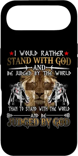 Vista 27 de I Would Rather Stand with God Knight Templar Case for iPhone 17